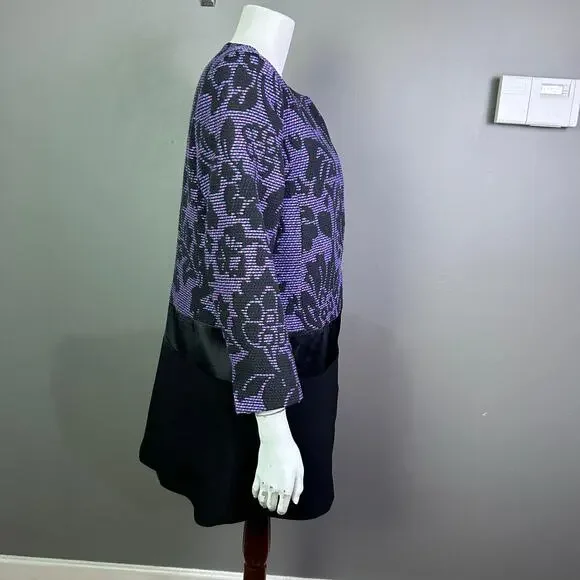 Ellen Tracy blazer jacket size 12 new floral office colorful capsule longline